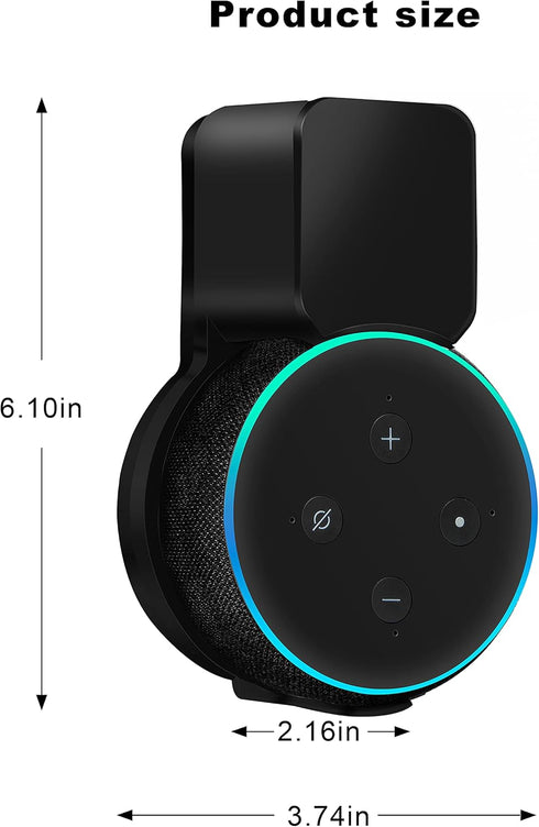 Echo Dot Wall Mount Holder for 3rd Generation, Space Saving Accessories Alexa Holder, Amazon Echo Dot 3 Accessories with Built-in Cable Management...
