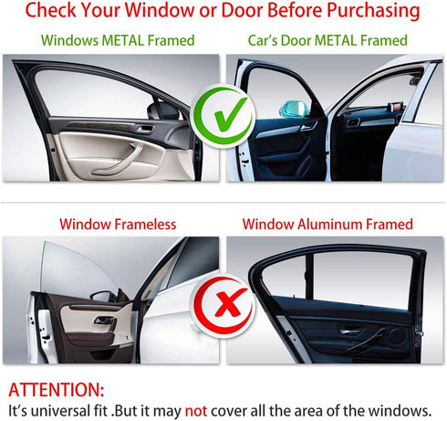 Aokway Side Window Sunshade Sun Shade for Car Window Double Thickness Auto Windshield Sunshades Curtain Universal Fit for Driver for Baby UV Prote...