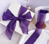 3 Roll 1.5In Wide 16Yd Purple Crinkle Silk Ribbon Handmade Fabric Chiffon Ribbon Craft Ribbon for Bridal Bouquet Gift Wrapping Invitation Home Dec...