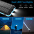 Annero Solar Charger, 38800mAh Power Bank, 15W Fast Charging Portable Phone Charger Waterproof External Battery Packs with Dual LED Flashlights, C...