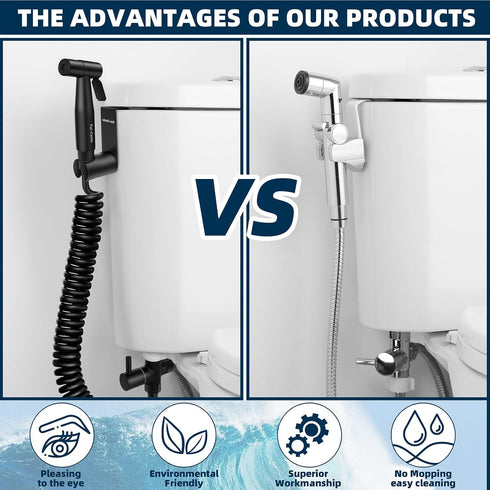 Handheld Bidet Sprayer for Toilet,Portable Pet Shower,Toilet Water Sprayer Seat,Bidet Attachment,Bathroom Stainless Steel Spray for Personal Hygie...
