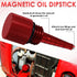 Extended Run Gas Cap with Brass Hose Fitting, Mess Free Oil Change Funnel, Magnetic Oil Dipstick Upgrade Red Aluminum for Honda EU3000i EU2000i EU...