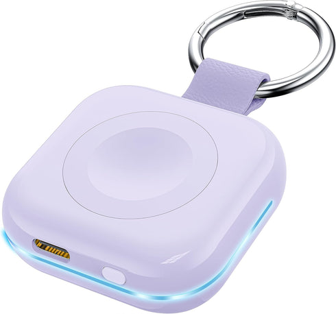Portable Travel Charger for Apple Watch Series 8,Wireless iWatch Charger 1200mAh Power Bank with Charging Cable, Purse Keychain Smart Watch Charge...