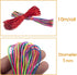 1 mm Nylon Cord for Bracelet Making, Silk Rattail Satin Cord for Chinese Knotting 16 Bundles, 175 Yards Totally Nylon String Beading Thread Rope f...