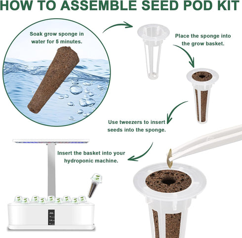 Salad Greens Seed Pod Kit with Lettuce and Tomato, Red and Green Leaf, Butter Head, Spinach for Hydroponic Pods, Grow Anything for Hydroponics Gro...