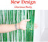 Iridescent Foil Fringe Curtains Rainforest Jungle Theme Party Supplies Birthday Wedding Party Window Door Decorations Fun Photo Booth Backdrop Pro...