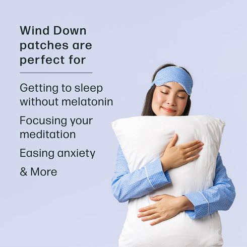 Wind Down, Sleep Patch - with Chamomile to Support Restful Sleep - Melatonin Free - Wearable Sleep Patch - Easily Take On and Off - 6 Pack...