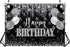 Black Silver Happy Birthday Banner Backdrop 7x5FT Black and Silver Party Decorations Silver Glitter Birthday Background for Women Men Birthday Par...