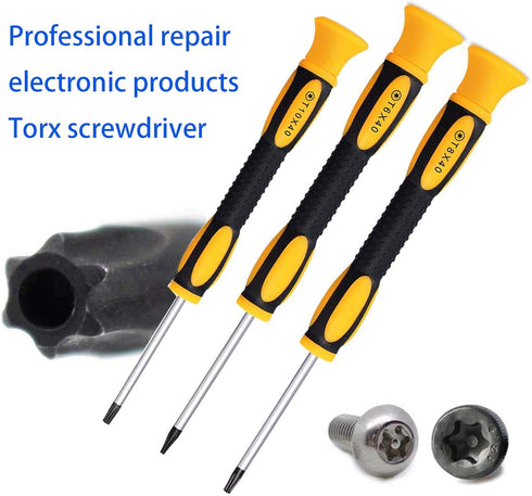 Buspoll Torx Screwdriver Set star Screwdrivers with T3 T4 T5 T6 T7 T8 T10, ESD Tweezers,Philip/Slotted? Camera, Mac, Computer, Xbox, and PS4 Repai...