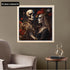 Diymood Paint by Numbers for Adults Skeleton Bride, DIY Oil Painting Roses Acrylic Paint by Number Kits for Kids Adults Beginner for Home Wall Dec...