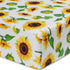 Soft Fitted Crib Sheet, Stretchy and Breathable Toddler Crib Sheet for Boys and Girls, Fits Standard Crib and Toddler Mattress (Sunflower)...