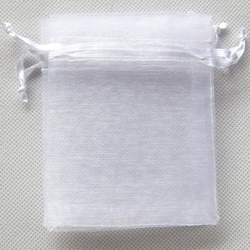 ATCG 50pcs 12x16 Inches Large Drawstring Organza Bags Decoration Festival Wedding Party Favor Pouches (White)...