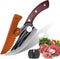Butcher Chef Knife for Meat Cutting?High Carbon Steel Meat Cleaver Processing,Hand Forged Caveman Viking Knife with Sheath?Outdoor BBQ Camping Kni...