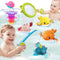 Dwi Dowellin Bath Toy for Toddlers ,Bathtub Toy with Floating Mold Free Swimming Toys and Stacking Cups,Magnetic Fishing Game for Toddles and Babi...