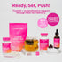 Pink Stork Labor Prep Tea, Organic Red Raspberry Leaf with Chamomile and Rosehip, Caffeine-Free, Pregnancy Must Haves, Labor and Delivery Essentia...
