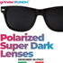 grinderPUNCH Super Dark Black Lens Men's Sunglasses Retro Classic 80's Stylish Trendy Shades...