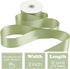 HUIHUANG Sage Green Ribbon 2 inch Double Face Green Satin Ribbon for Flower Bouquet Wrap, Dusty Sage Silk Satin Ribbon for Wedding Invitations, Gi...