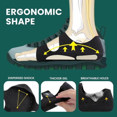 Plantar Fasciitis Heel Protector for Shoes - (Arch Support) Welnove Heel Cups for Heels Spur Pain Achilles Tendonitis Dry Cracked Feet - Heel Inse...