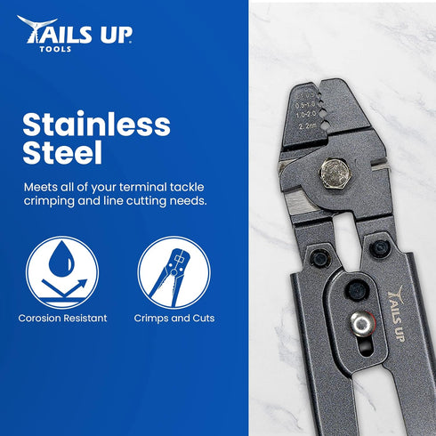 Tools - Daily Crimpers | Multi-Purpose Crimping Tool | Cutter | Hinged for extra Power and Spring Loaded | Accommodates 4 Crimp sizes & 2 Side Cut...