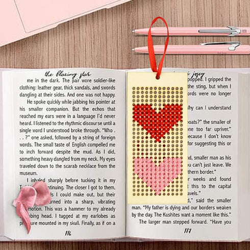 8Pcs Art and Crafts Sewing Wooden Bookmark Cross Stitch Embroidery Kit + 12pcs Sewing Threads for Beginner and Teens(Not Include Instructions)......