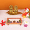 Marble Puja Chowki Rectangle Shape with Peacock Design and Kalash Used to Keep Pooja Items...
