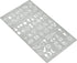 Aleks Melnyk No.398 Metal Stencil, Alchemical symbols, Small Stencil, 1 PC, Template for Wood Burning, Engraving, Crafting, Scrapbook...