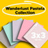 Post-it 100% Recycled Paper Super Sticky Notes, 2X The Sticking Power, 3x3 in, 5 Pads, 70 Sheets/Pad, Wanderlust Pastels Collection (654R-5SSNRP)...