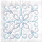 Jack Dempsey Needle Art 732103 XX Design 6-Quilt Block, 18-Inch by 18-Inch, White...