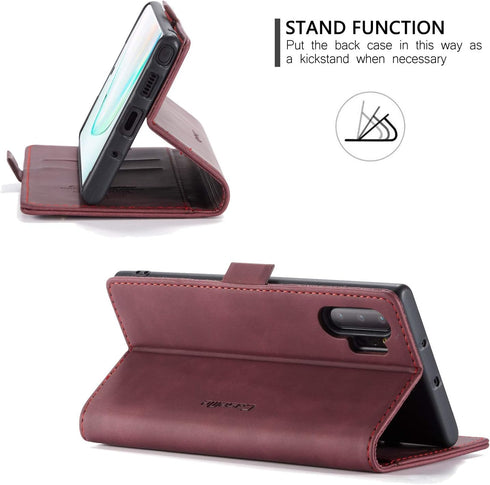 Samsung Galaxy Note 10+ Plus Wallet Case,Magnetic Stand Flip Protective Cover Leather Flip Case with ID & Credit Card Slots Cash Pockets for Samsu...