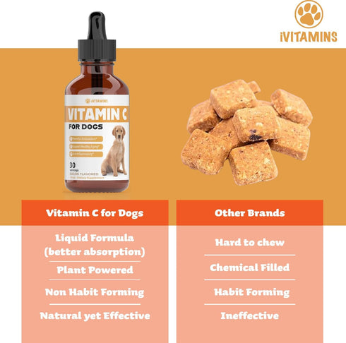 Vitamin C for Dogs | Helps with Improving Immune Health | Vitamin C for Dogs Liquid | Dog Immune Support | Dog Immune and Allergy Supplement | Dog...