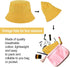 Bucket Hats Reversible, Dual Color Cotton Bucket Hat Foldable Sun Hat...