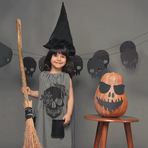 Halloween Stencils for Painting on Wood Walls Crafts Canvas, Reusable Happy Halloween/Trick or Treat/Spider Web/Skull/Bats/Cat/Ghost Painting Sten...