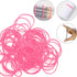 Pink Binder Clips Paper Clips,380 PCS Assorted Sizes Paperclips Paper Clamps Rubber Bands for Files, Papers, Home Supplies (Pink)...