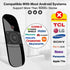 W1 Universal TV Remote Air Mouse, Wireless Keyboard Fly Mouse 2.4GHz Connection Air Remote Keyboard Mouse for Nvidia Shield/Android TV Box/PC/Smar...
