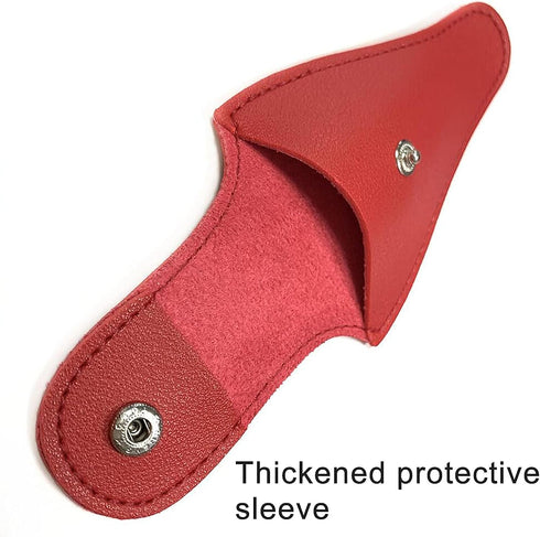 Scissors Safety Sheath Bag, Cuticle Scissors Cover Protector, PU Leather Sewing Scissor Sheath, Portable Storage Holder Holster Organizer for Hair...