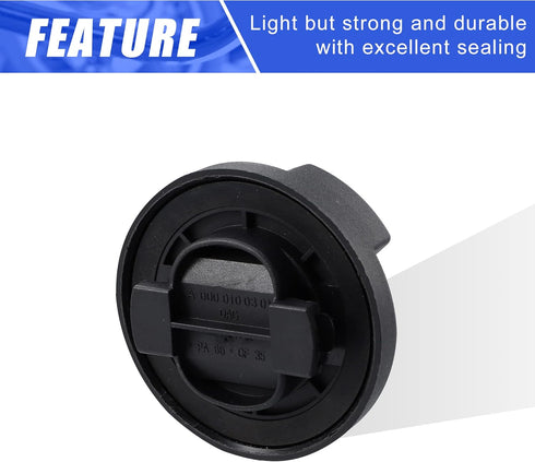 X AUTOHAUX Engine Fuel Tank Cap Gas Oil Filler Plug Cover with Gasket 0000100301 for Mercedes-Benz A-Class 1997-2017 for Mercedes-Benz E-Class C-C...