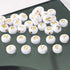500 Pcs Acrylic Alphabet Letter Beads Gold On White Name Bracelets for Jewelry Making (goldonwhite) (goldonwhite)...