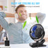 BESKAR USB Clip on Fan, Portable Small Fan with Cord Powered, 3 Speeds Strong Airflow, with Sturdy Clamp, Quiet Personal Desk Fan...