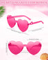 Heart Sunglasses for Women Heart Glasses with Heart Leg Rimless Sunglasses for Bachelorette Party Wedding Favors...