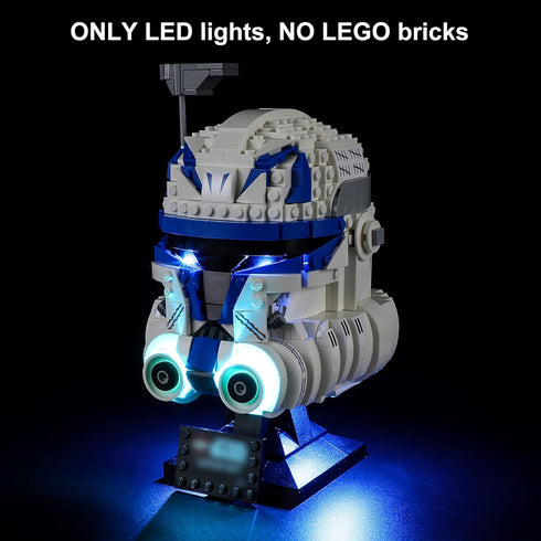 Vaodest LED Light for Lego Captain Rex Helmet Set 75349 Building Blocks Model Set,Design and Configuration Compatible with Model 75349(LED Light O...