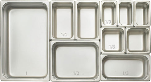 Winco SPJL-606 Anti-Jamming Steam Pan, 44202 by 6-Inch, Standard Weight,Stainless Steel,Medium...