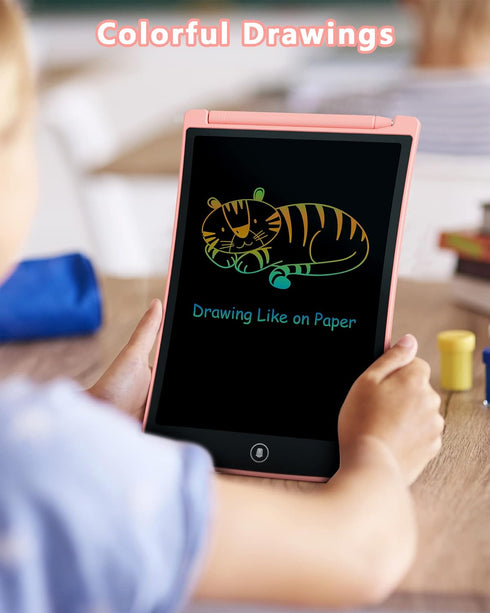 KOKODI Toys for 3 4 5 6 Years Old Girls, 10 Inch Reusable Colorful LCD Writing Tablet Doodle Board Drawing Pad for Kids, Toddler Learning Educatio...