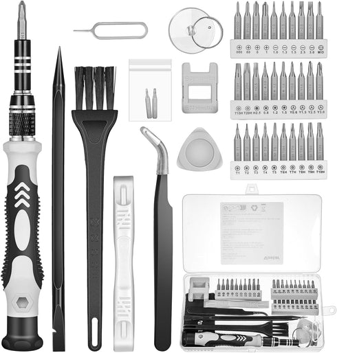 Vastar 42 in 1 Precision Screwdriver Set, S2 Electronics Tool Kit with T5 T6 T7 T8 T9, Triwing Y00, Star P5 etc, Mini Repair Kit for Computer, Pho...