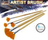 5Pcs/Set,Fan-Shaped Nylon Hair Short Wood Rod Brush Painting Drawing Supplies...