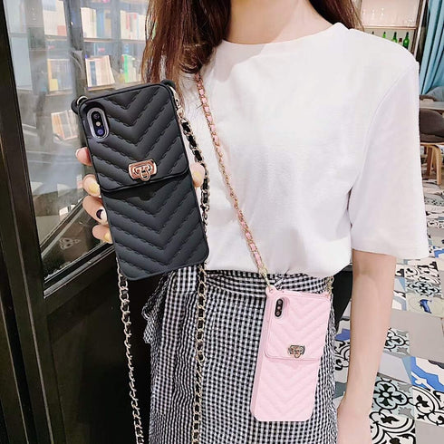 LUVI Compatible with iPhone 12 Mini Wallet Case with Crossbody Strap Lanyard Neck Strap Credit Card Holder with Purse Handbag Shoulder Strap Silic...