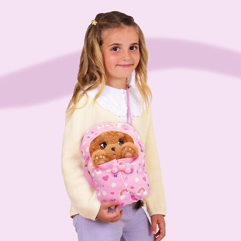IMC Toys Baby Paws - Cocker Spaniel Puppy with Carrier | Soft and Cuddly Toy Puppy That Make 5 Adorable Sounds for Kids, Ages 4+...