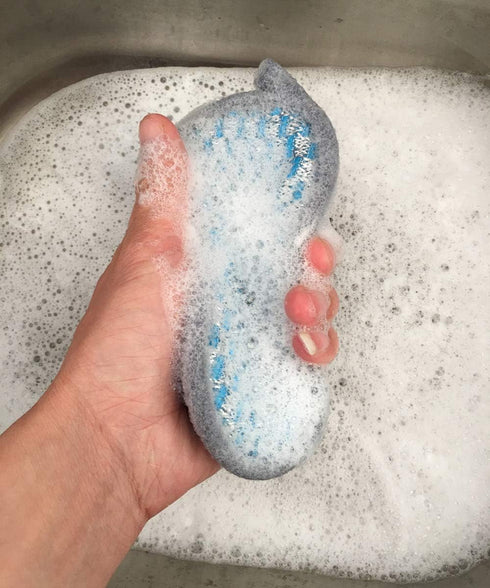 Multi-Purpose Scrub Sponges for Kitchen Scrub-it-Non-Scratch Double-Side Double-Effect Microfiber Sponge Along with Heavy Duty Scouring Power-Effo...