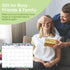S&O Fruity Magnetic Fridge Calendar from January 2024-June 2025 - Tear-Off Refrigerator Calendar to Track Events & Appointments - 18 Month Magneti...