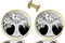 Custom Classic Jewelry Tuxedo Shirt Sliver Cufflinks Men's Unique Business Wedding Gifts (Tree of Life)...