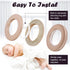 16PCS Espresso Roman Shade Rings 40mm (1-9/16") - Dark Bronze Plastic Grommets, Warm-Tone Low Noise Glide, Reinforced Inner Rim...